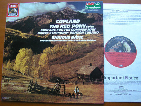 COPLAND: THE RED PONY Suite / DANCE SYMPHONY / DANZON CUBANO / FANFARE    BATIZ / MEXICAN NATIONAL ORCHESTRA     ED 270375