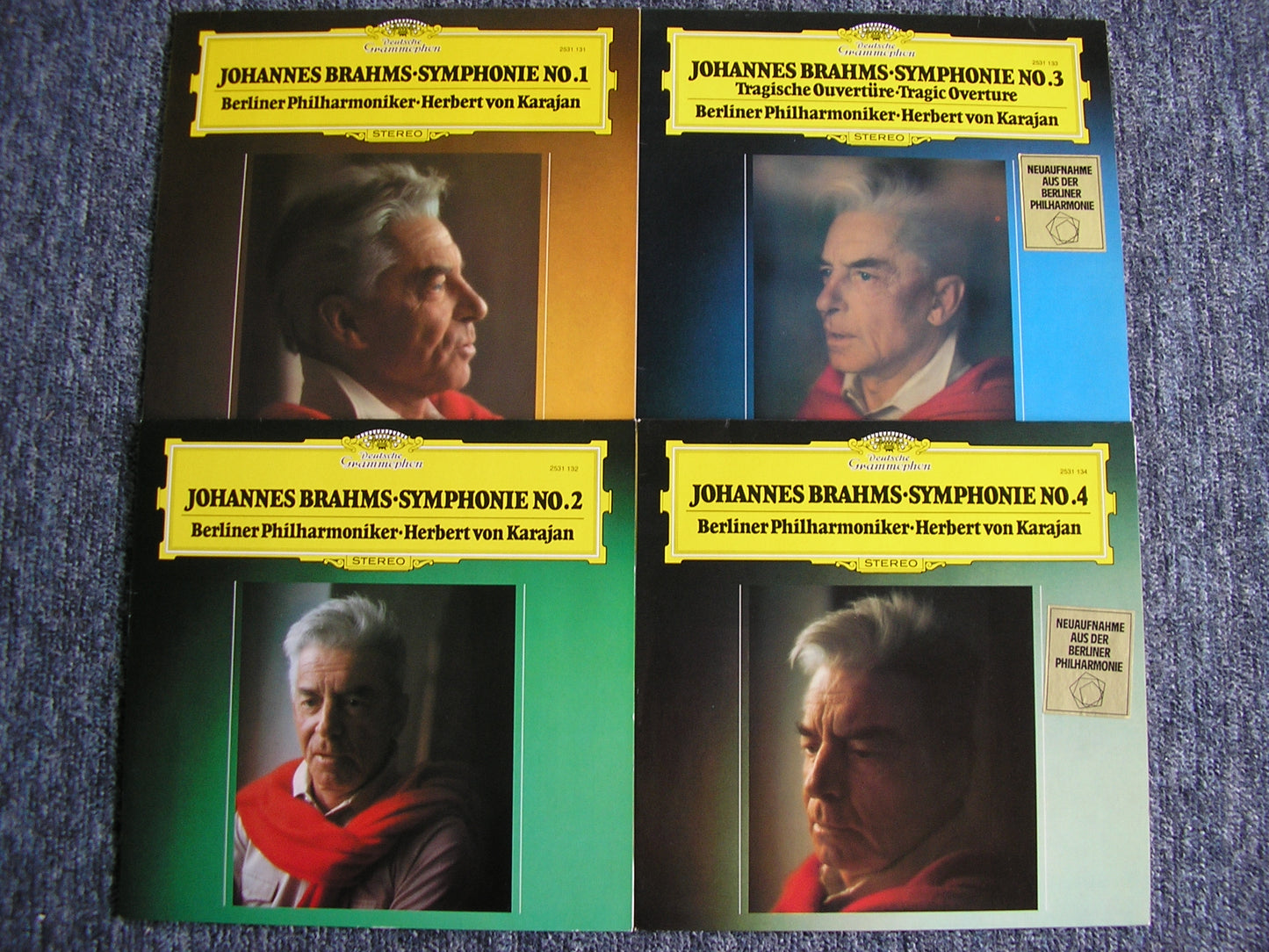 BRAHMS: THE FOUR SYMPHONIES   KARAJAN / BERLIN PHILHARMONIC   2531 131 - 134