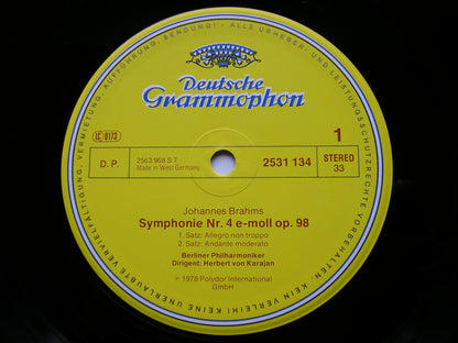 BRAHMS: THE FOUR SYMPHONIES   KARAJAN / BERLIN PHILHARMONIC   2531 131 - 134
