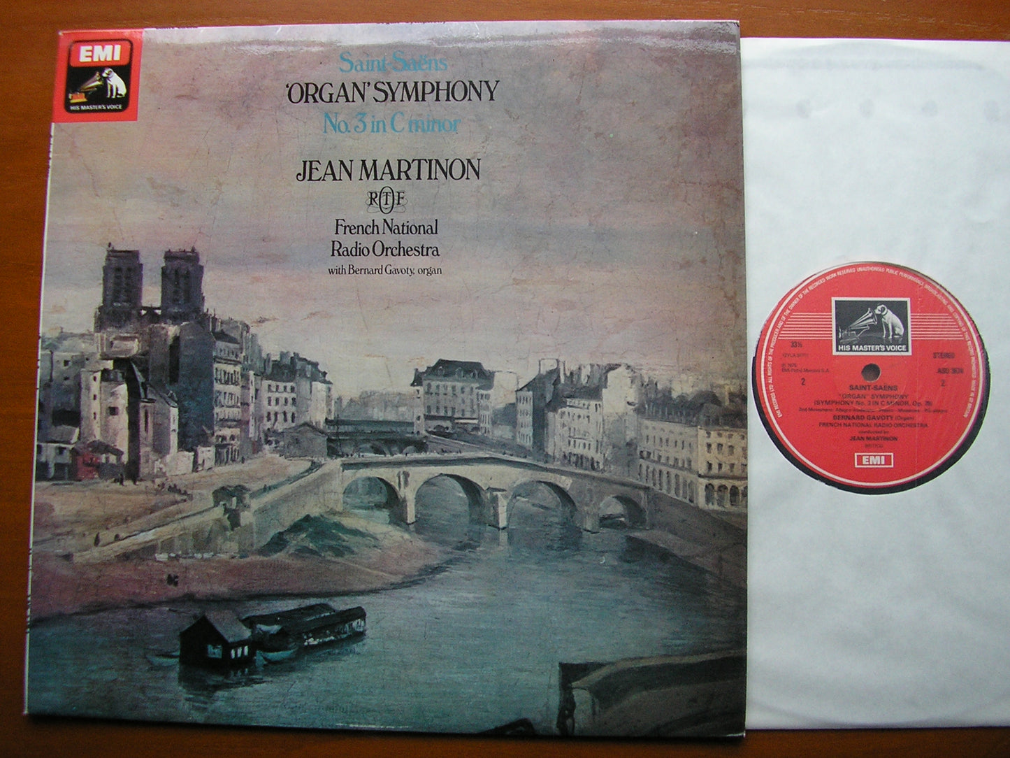 SAINT - SAENS: SYMPHONY No. 3     GAVOTY / FNRO / JEAN MARTINON    ASD 3674