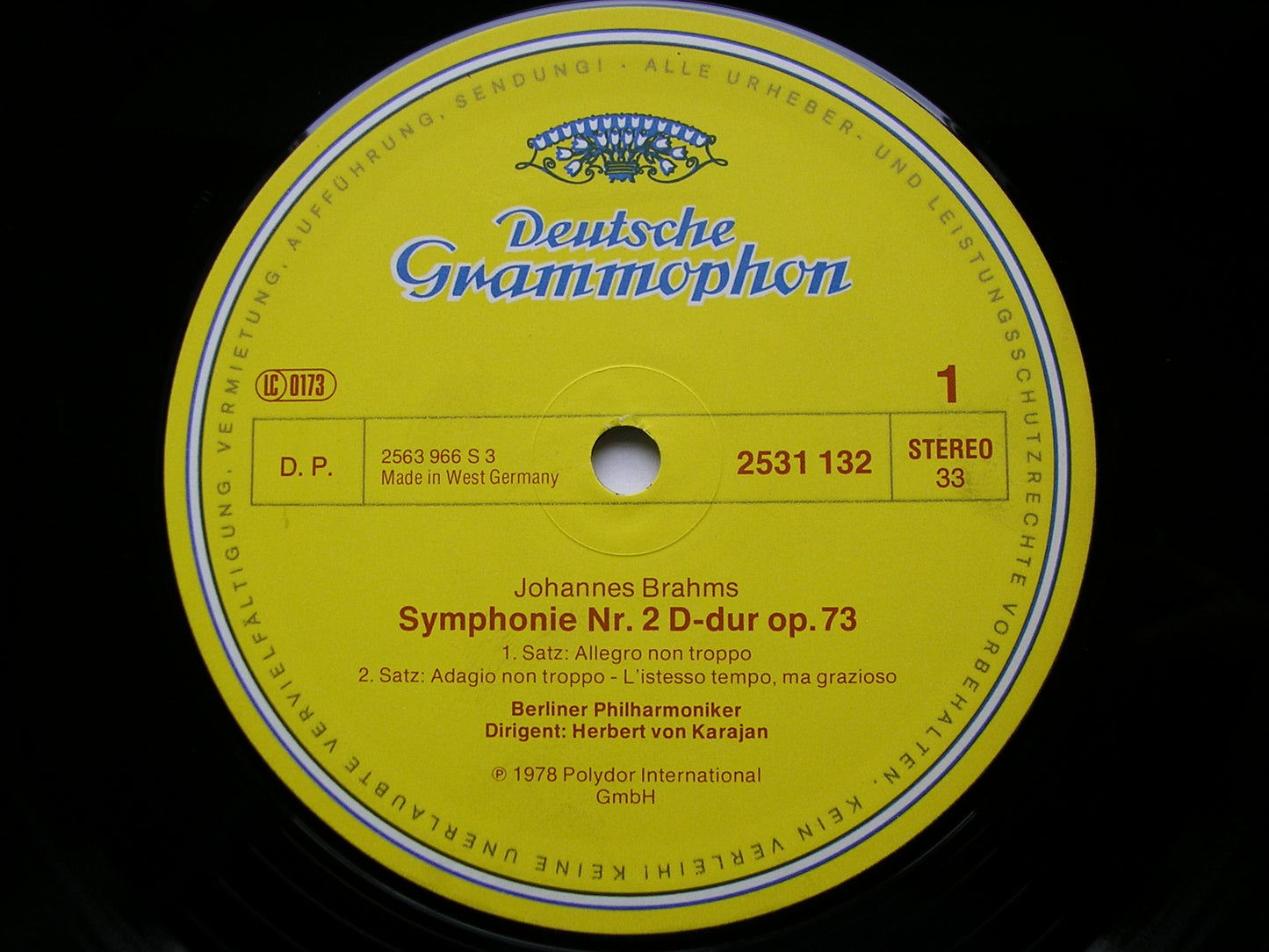 BRAHMS: THE FOUR SYMPHONIES   KARAJAN / BERLIN PHILHARMONIC   2531 131 - 134