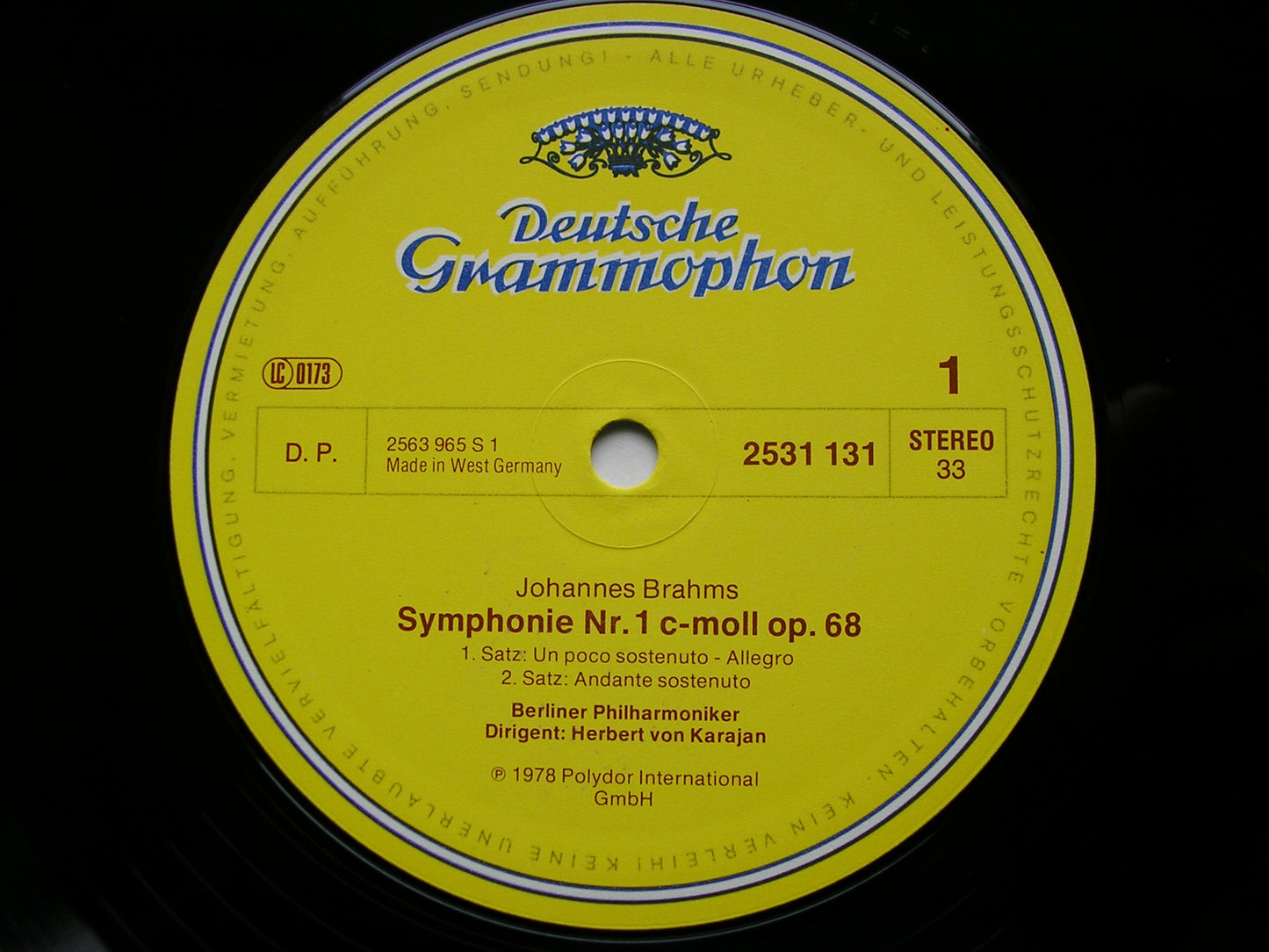 BRAHMS: THE FOUR SYMPHONIES   KARAJAN / BERLIN PHILHARMONIC   2531 131 - 134
