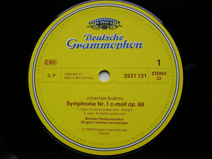 BRAHMS: THE FOUR SYMPHONIES   KARAJAN / BERLIN PHILHARMONIC   2531 131 - 134