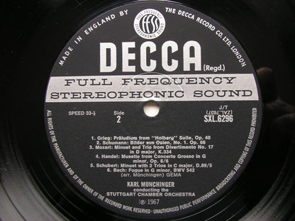 MUNCHINGER MINIATURES    KARL MUNCHINGER / STUTTGART CHAMBER ORCHESTRA   SXL 6296