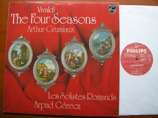 VIVALDI: THE FOUR SEASONS   GRUMIAUX / LES SOLISTES ROMANDS / GERECZ    9500 613