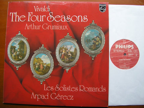 VIVALDI: THE FOUR SEASONS   GRUMIAUX / LES SOLISTES ROMANDS / GERECZ    9500 613