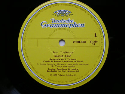 TCHAIKOVSKY: MANFRED      AHRONOVICH / LONDON SYMPHONY    2530 878