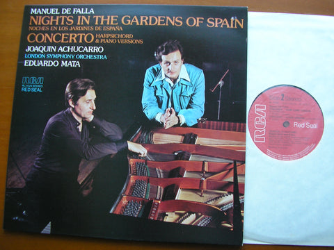 FALLA: NIGHTS IN THE GARDENS OF SPAIN / HARPSICHORD CONCERTO      ACHUCARRO / LONDON SYMPHONY ORCHESTRA / MATA    RL 31329