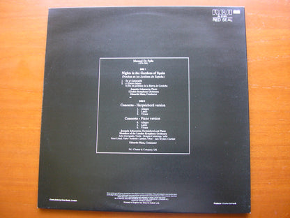 FALLA: NIGHTS IN THE GARDENS OF SPAIN / HARPSICHORD CONCERTO      ACHUCARRO / LONDON SYMPHONY ORCHESTRA / MATA    RL 31329