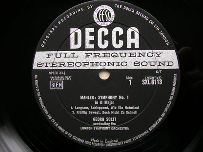 MAHLER: THE COMPLETE SYMPHONIES   GEORG SOLTI / COA / LSO / CSO   16 DECCA SXL / SET