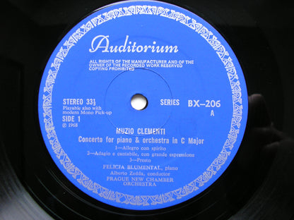 PAISIELLO: PIANO CONCERTO / CLEMENTI: PIANO CONCERTO   BLUMENTAL / PRAGUE CHAMBER ORCHESTRA / ZEDDA    BX 206