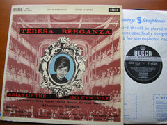 TERESA BERGANZA SINGS 18th CENTURY ARIAS: GLUCK / CHERUBINI / PERGOLESI / HANDEL / PAISIELLO      OROHCG / ALEXANDER GIBSON     SXL 2251