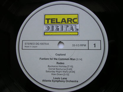 COPLAND: APPALACHIAN SPRING / RODEO / FANFARE    LANE / ATLANTA SYMPHONY     DG-10078