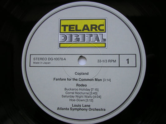 COPLAND: APPALACHIAN SPRING / RODEO / FANFARE    LANE / ATLANTA SYMPHONY     DG-10078