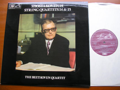 SHOSTAKOVICH: STRING QUARTETS 1 - 13 & 14 / 15  THE BORODIN QUARTET & THE BEETHOVEN QUARTET    SLS 879 & HQS 1362