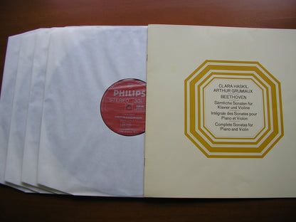 BEETHOVEN: THE COMPLETE SONATAS FOR VIOLIN & PIANO     GRUMIAUX / HASKIL   4LP   6733 001
