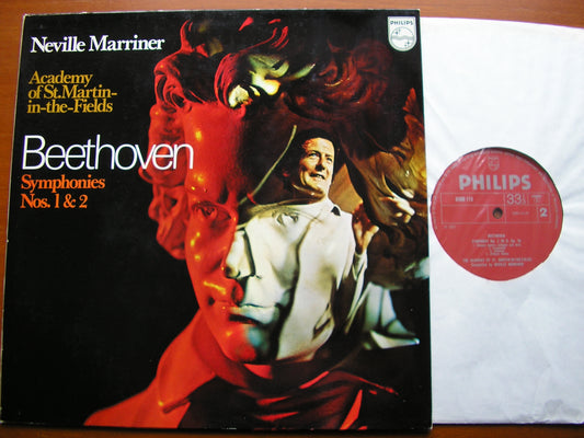 BEETHOVEN: SYMPHONIES Nos. 1 & 2   MARRINER / ASMIF     6500 113