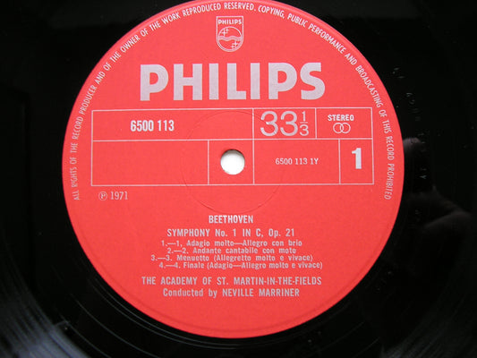 BEETHOVEN: SYMPHONIES Nos. 1 & 2   MARRINER / ASMIF     6500 113