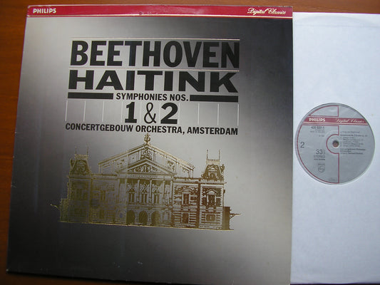 BEETHOVEN: SYMPHONIES Nos. 1 & 2   HAITINK / CONCERTGEBOUW AMSTERDAM   420 537