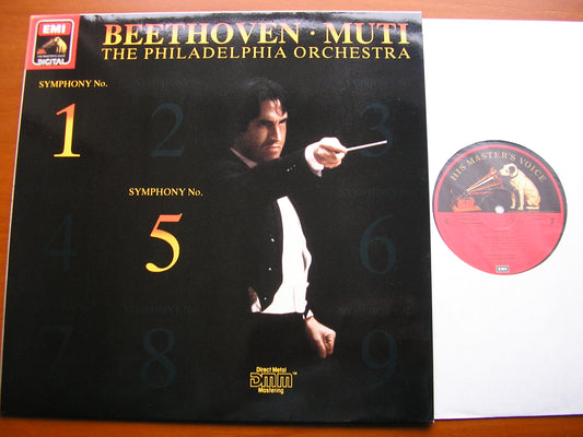 BEETHOVEN: SYMPHONIES Nos. 1 & 5    MUTI / PHILHADELPHIA ORCHESTRA   27 0449