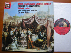 FALLA: NIGHTS IN THE GARDENS OF SPAIN / ALBENIZ: PIANO CONCERTO    CICCOLINI / ROYAL PHILHARMONIC / BATIZ     ASD 1653881