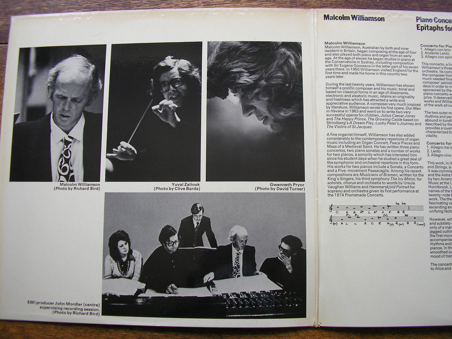 WILLIAMSON: PIANO CONCERTO No. 2 / CONCERTO FOR TWO PIANOS   PRIOR / WILLIAMSON / ENGLISH CHAMBER ORCHESTRA / ZALIOUK   EMD 5520