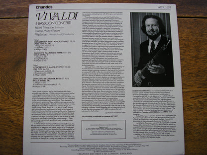 VIVALDI: FOUR BASSOON CONCERTI   THOMPSON / LONDON MOZART PLAYERS / LEDGER   ABR 1057