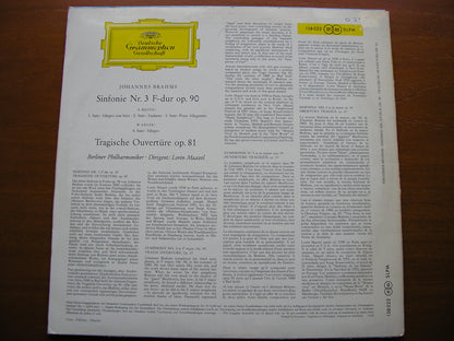 BRAHMS: SYMPHONY No. 3 / TRAGIC OVERTURE    MAAZEL / BERLIN PHILHARMONIC   138 022