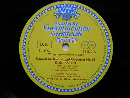 MOZART: THE PIANO CONCERTOS  GEZA ANDA / CAMERATA ACADEMICA DES SALZBURGER MOZARTEUMS   12 LP SET