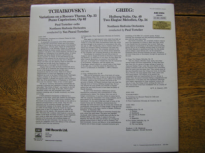 TCHAIKOVSKY: ROCOCO VARIATIONS / GRIEG: HOLBERG SUITE   PAUL TORTELIER / NORTHERN SINFONIA / TORTELIER  ASD 2954