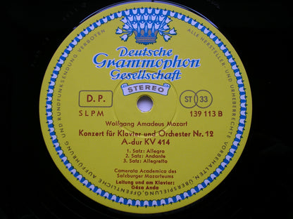 MOZART: THE PIANO CONCERTOS  GEZA ANDA / CAMERATA ACADEMICA DES SALZBURGER MOZARTEUMS   12 LP SET