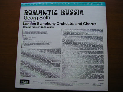 ROMANTIC RUSSIA: ORCHESTRAL WORKS BY GLINKA / BORODIN / MUSSORGSKY     SOLTI / LONDON SYMPHONY   MFSL 1-517