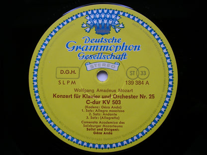 MOZART: THE PIANO CONCERTOS  GEZA ANDA / CAMERATA ACADEMICA DES SALZBURGER MOZARTEUMS   12 LP SET