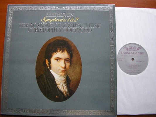 BEETHOVEN: SYMPHONIES Nos. 1 & 2    HOGWOOD / ACADEMY OF ANCIENT MUSIC   414 338