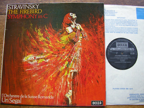 STRAVINSKY: THE FIREBIRD / SYMPHONY in C   SEGAL / SUISSE ROMANDE   SXL 6582