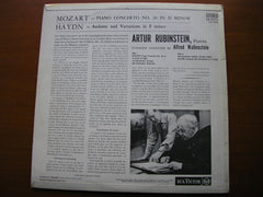 MOZART: PIANO CONCERTO No. 20 / HAYDN: ANDANTE & VARIATIONS in F     RUBINSTEIN /  RCA ORCHESTRA / WALLENSTEIN     SB 6570