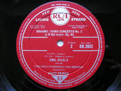 BRAHMS: PIANO CONCERTO No. 2     GILELS / CHICAGO SYMPHONY / REINER    SB 2032