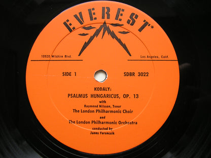 KODALY: PSALMUS HUNGARICUS / BARTOK: DANCE SUITE    FERENCSIK / LONDON PHILHARMONIC    SDBR 3022