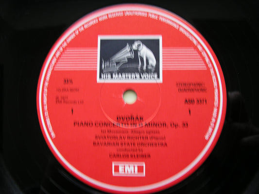 DVORAK: PIANO CONCERTO   RICHTER / BAVARIAN STATE ORCHESTRA / KLEIBER    ASD 3371