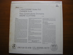 BIZET: L'ARLESIENNE Suites 1 & 2 / CARMEN Suite    CLUYTENS / PARIS CONSERVATOIRE    33CX 1925