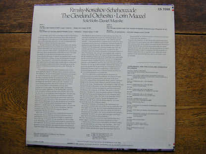 RIMSKY - KORSAKOV: SCHEHERAZADE   LORIN MAAZEL / CLEVELAND ORCHESTRA    CS 7098