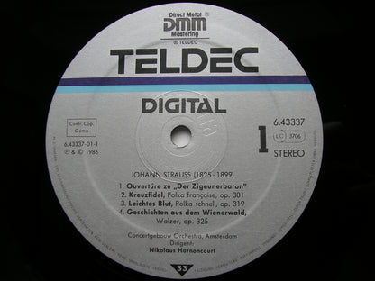 STRAUSS, JOHANN: ORCHESTRAL WORKS     NIKOLAUS HARNONCOURT / CONCERTGEBOUW      6.43337AZ
