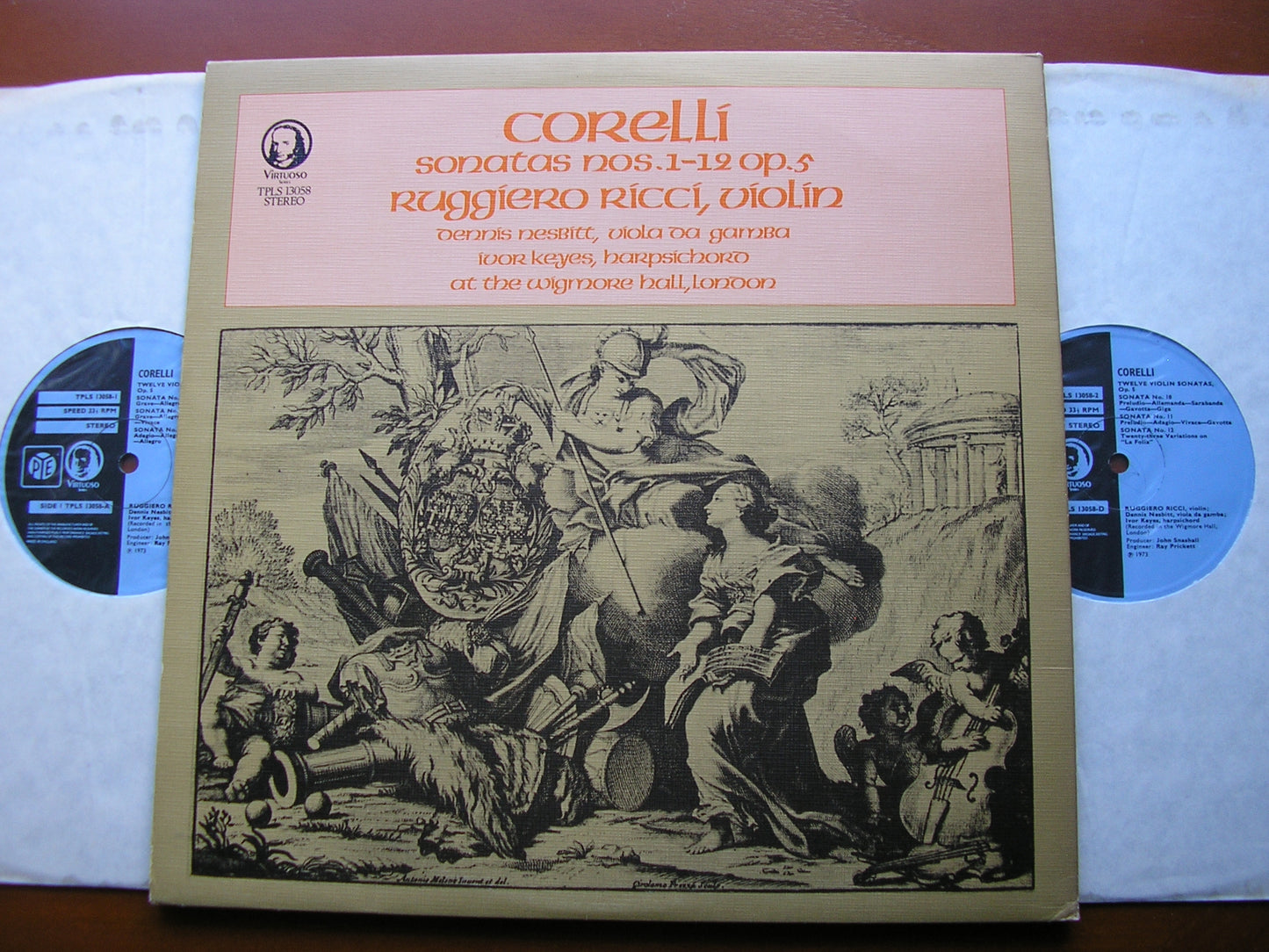 CORELLI:  TWELVE VIOLIN SONATAS Op. 5    RICCI / NESBITT / KEYES    2 LP    TPLS 13058