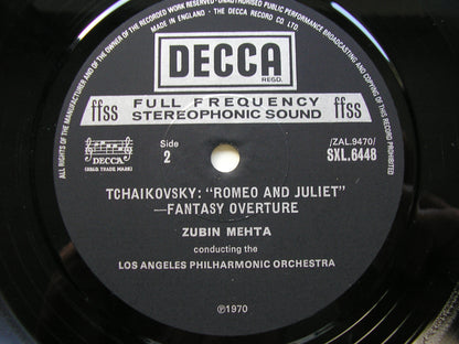 TCHAIKOVSKY: 1812 OVERTURE / ROMEO & JULIET    MEHTA / LOS ANGELES PHILHARMONIC   SXL 6448