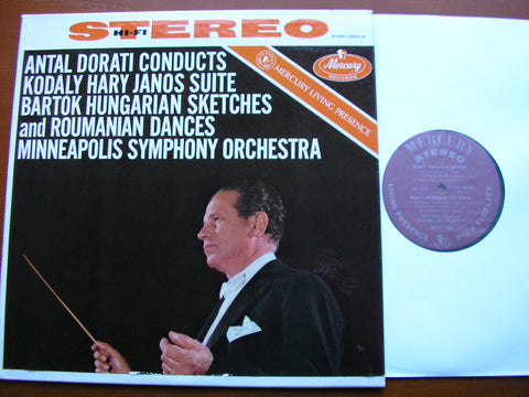 KODALY: HARY JANOS Suite / BARTOK: HUNGARIAN SKETCHES / ROUMANIAN FOLK DANCES   DORATI / MINNEAPOLIS SYMPHONY   SR 90132