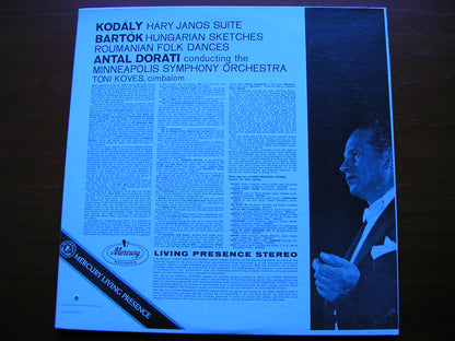 KODALY: HARY JANOS Suite / BARTOK: HUNGARIAN SKETCHES / ROUMANIAN FOLK DANCES   DORATI / MINNEAPOLIS SYMPHONY   SR 90132
