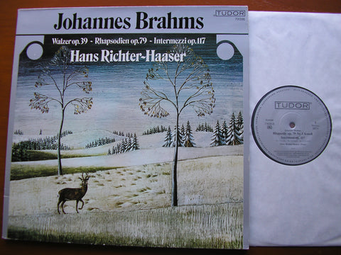 BRAHMS: INTERMEZZI Op. 117 / RHAPSODIEN Op. 79 Nos 1 & 2 / 16 WALZER Op. 39     RICHTER - HAASER    TUDOR 73 035