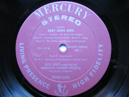 KODALY: HARY JANOS Suite / BARTOK: HUNGARIAN SKETCHES / ROUMANIAN FOLK DANCES   DORATI / MINNEAPOLIS SYMPHONY   SR 90132