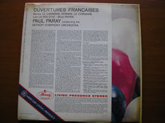 OUVERTURES FRANCAISES:  LALO / BERLIOZ / BIZET    PAUL PARAY / DETROIT SYMPHONY   SR 90191