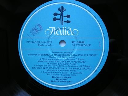 CIMAROSA: THREE SYMPHONIES / HARPSICHORD CONCERTO    ELZBIETA LUKOWICZ / THE MASTERPLAYERS / RICHARD SCHUMACHER    ITL 70032